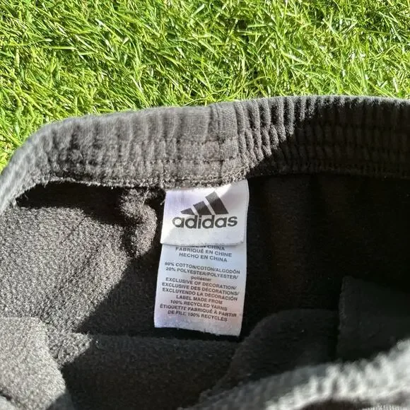 Vintage Adidas Baby Toddler Size 3T Sweatpants Joggers Track Pants Black Stripes - Picture 7 of 8